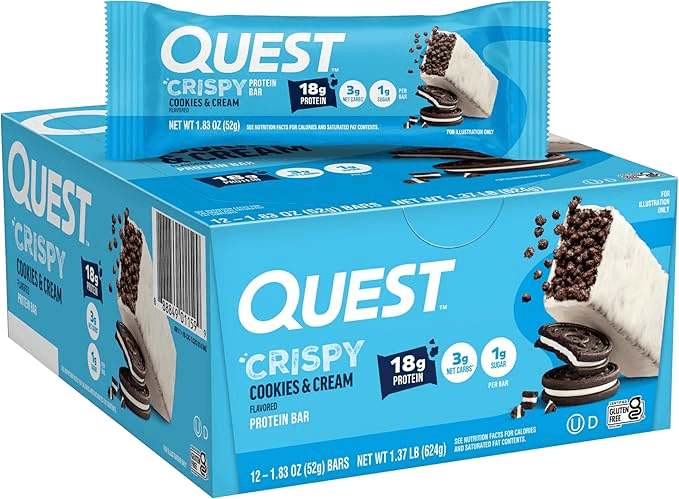 Quest Nutrition Crispy Cookies & Cream Hero Protein Bar product image