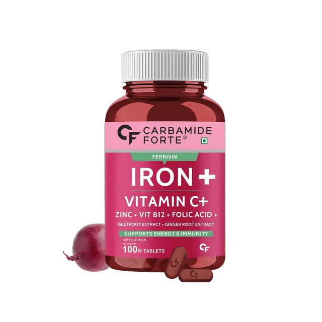 Carbamide Forte Iron Supplement with Folic Acid, Vitamin C, B12 and Zinc product image